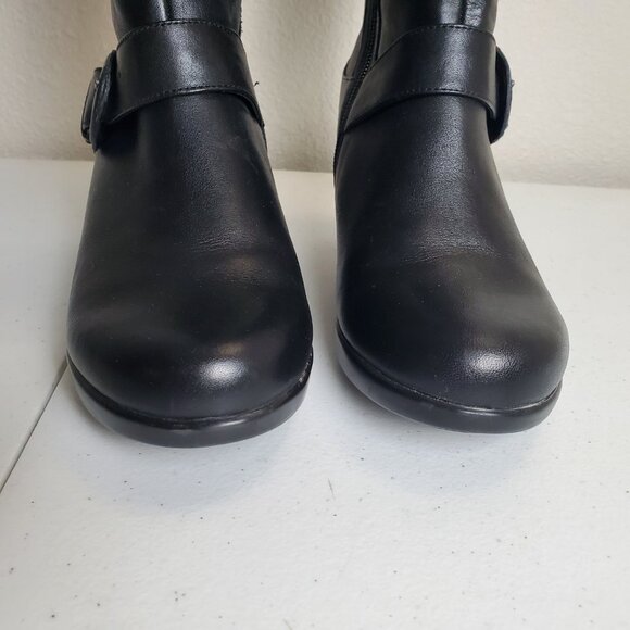 Dansko' Brinkley' Black Ruched Nappa Leather Knee-High Boots EUR 37 (6.5-7 US) - Picture 2 of 15